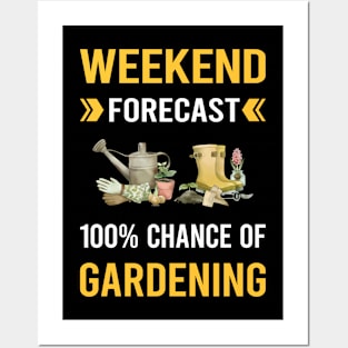 Weekend Forecast Gardening Gardener Garden Posters and Art